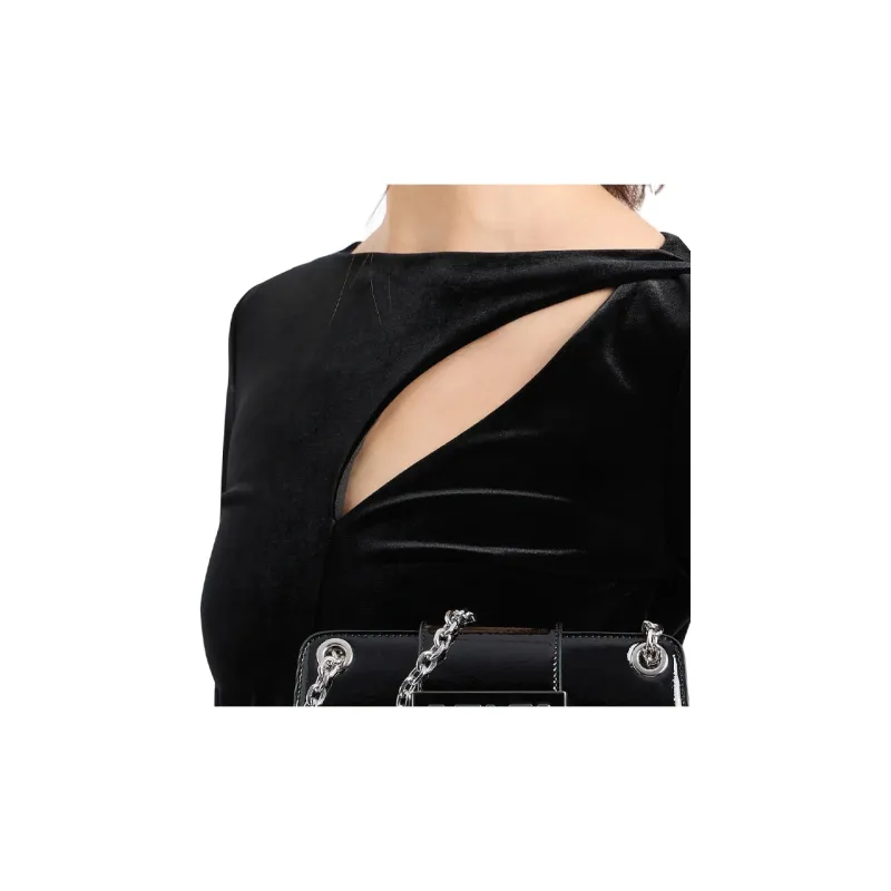 ARMANI EXCHANGE FW24 Long Sleeved Dress Women's Black-4