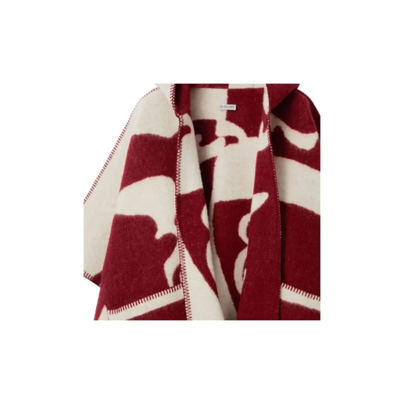 Burberry FW23 Cloaks Women's Deep Red-6