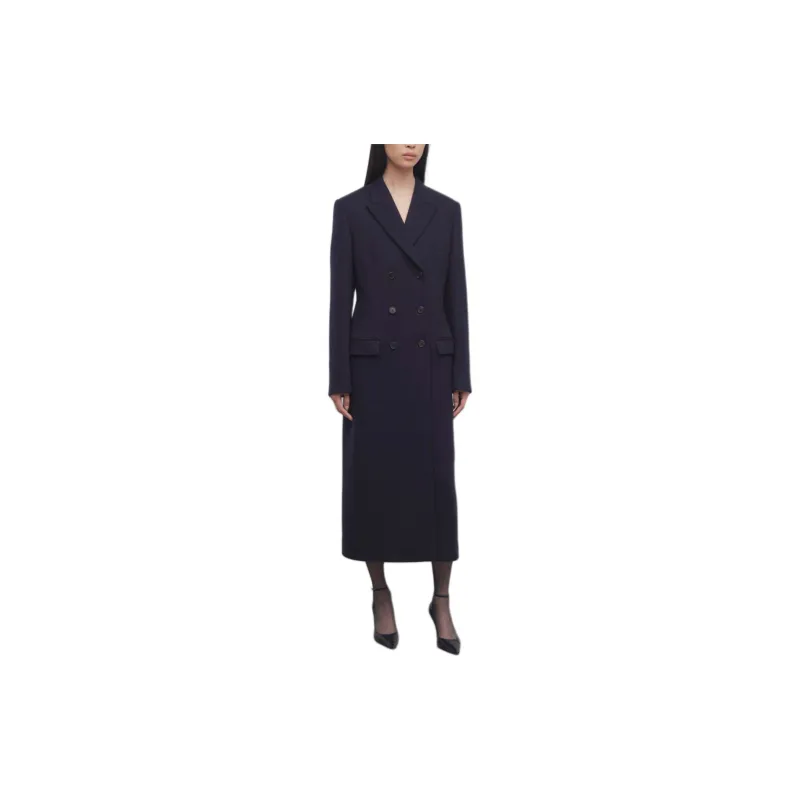 THE ROW Double Breasted Long Sleeved Coat-3