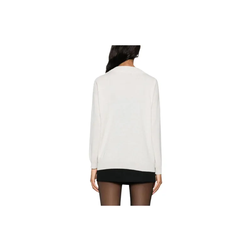 Brunello Cucinelli Monili chain V neck Jumper-2