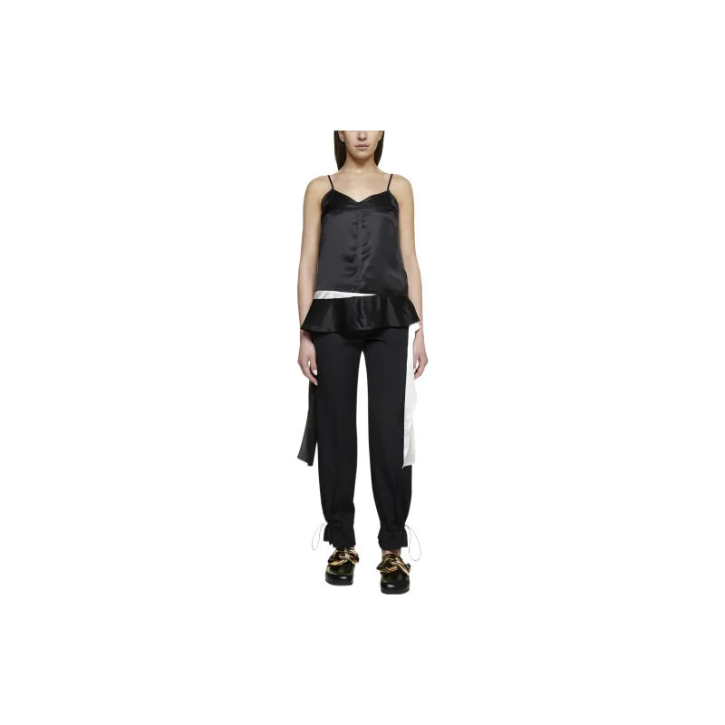 JW Anderson Draped V Neck Sleeveless Top-1