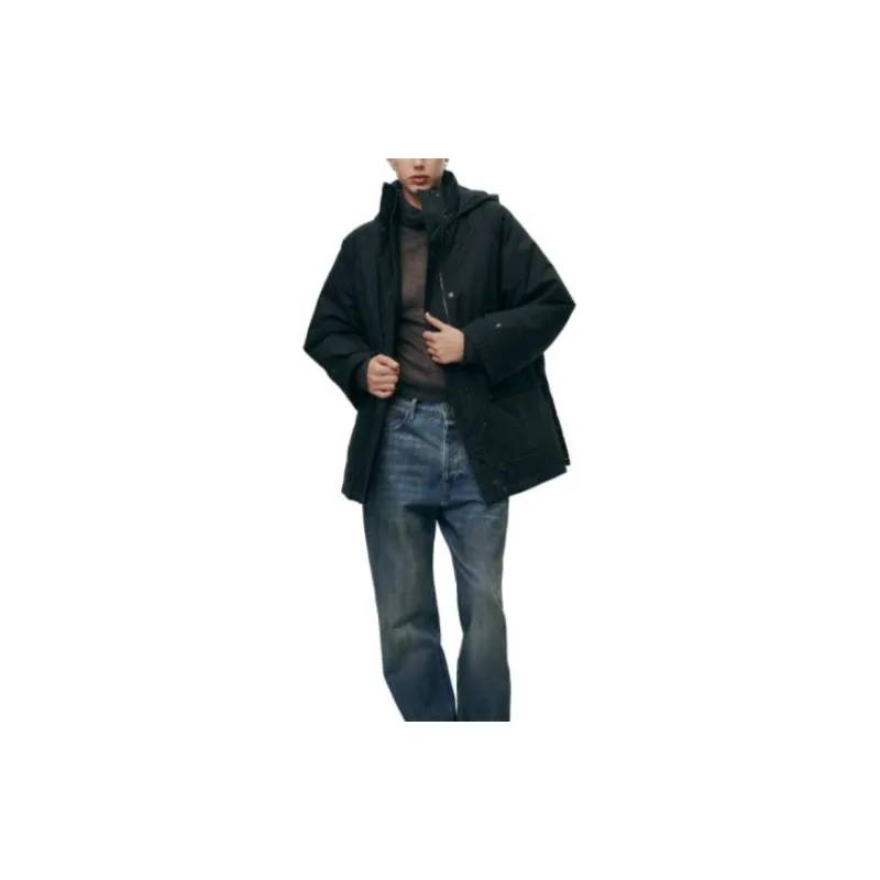 ZARA Puffer Jacket Women's Black-2