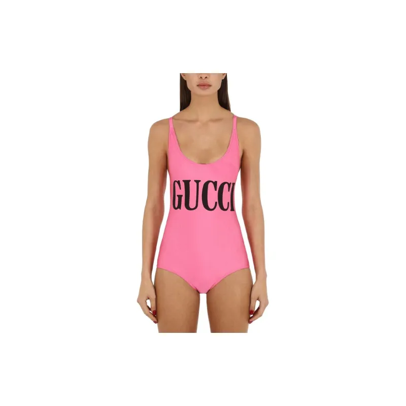 GUCCI One piece Swimsuit Women's Neon Pink-1