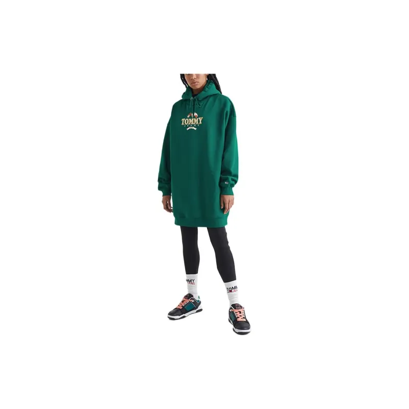 Tommy Hilfiger Long Sleeved Dresses Women's Dark Green-1