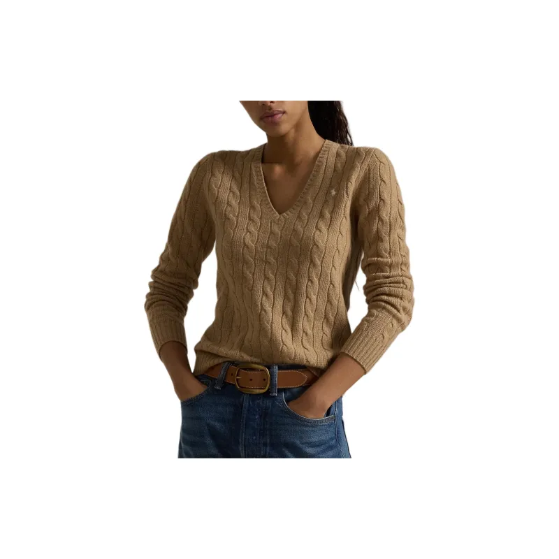 Polo Ralph Lauren FW24 Knitwear Women's Camel Mixed Color-2