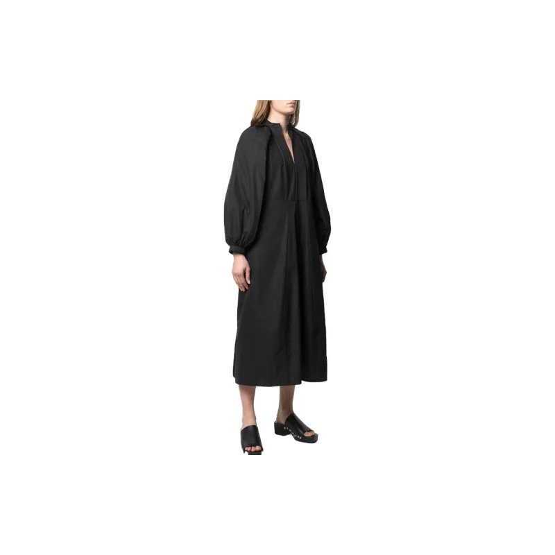 JIL SANDER Long-Sleeved Dresses Women's Black-2