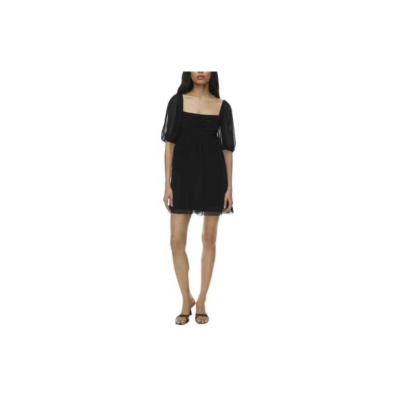 ARITZIA Wilfred Circus Dress Short-Sleeved Dresses Women's Black-2