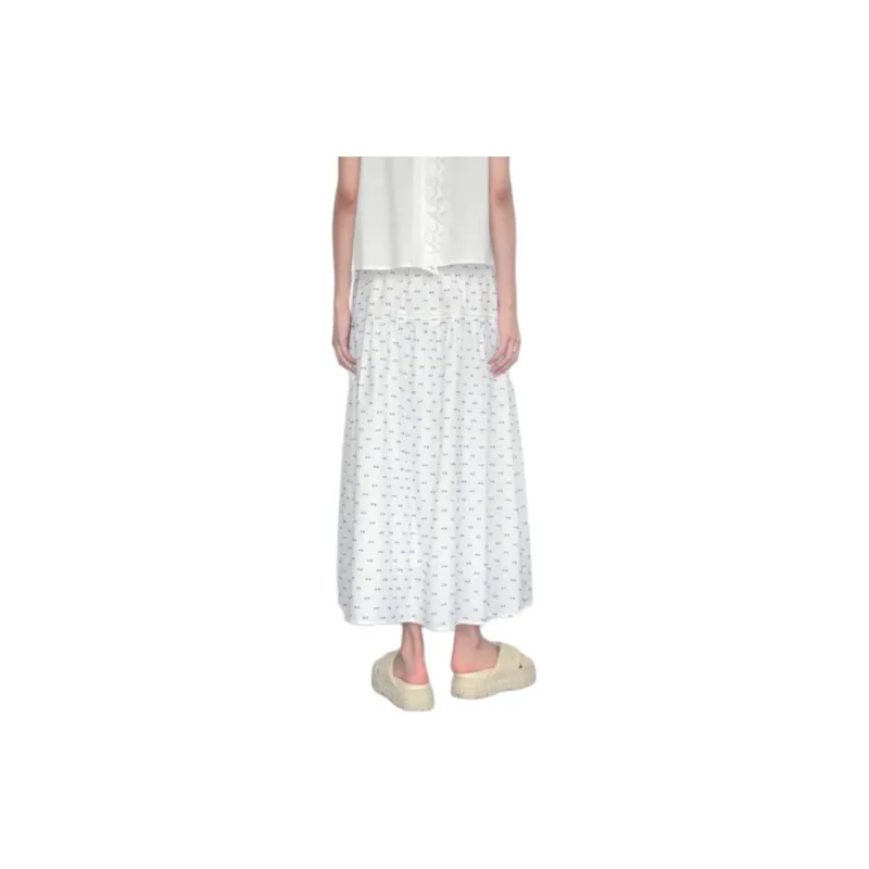 CUBIC Casual Long Skirt Women's White-3