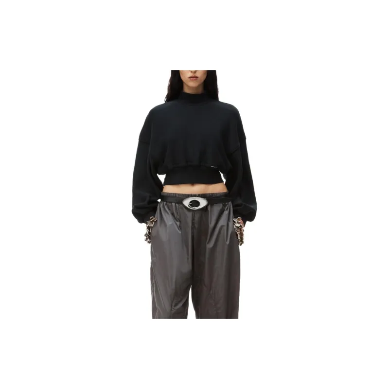 Alexander Wang Mock neck Cropped Sweatshirt-3