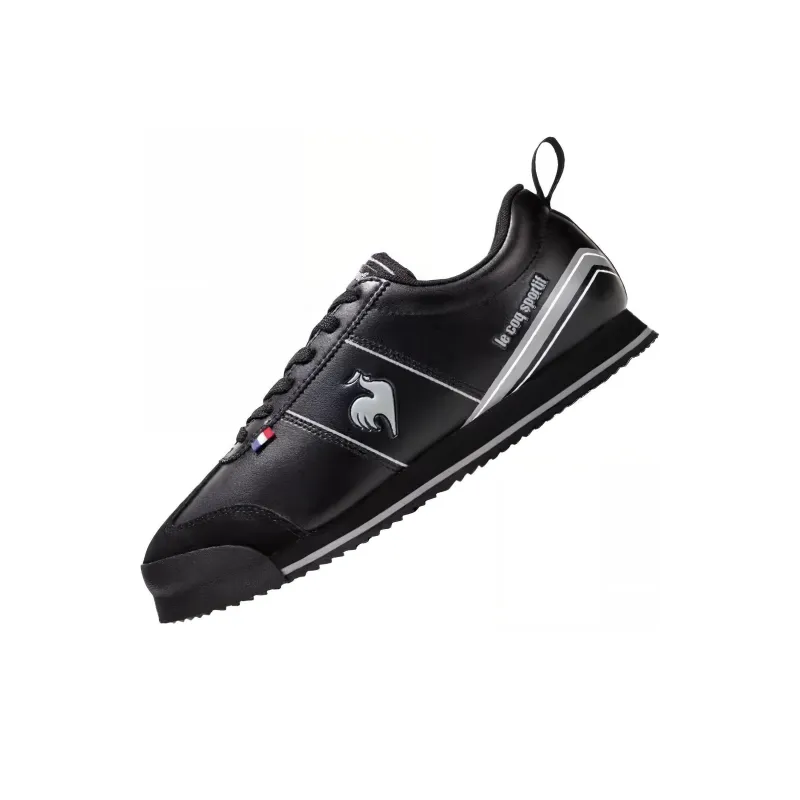 Le Coq Sportif Anti Slip Wear Resistant Low Top Casual Shoes Men's Black-2