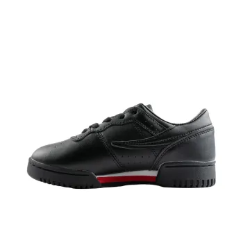 FILA KIDS Original Fitness Cushioning Wear-Resistant Kids Lifestyle Shoes Black Teenagers