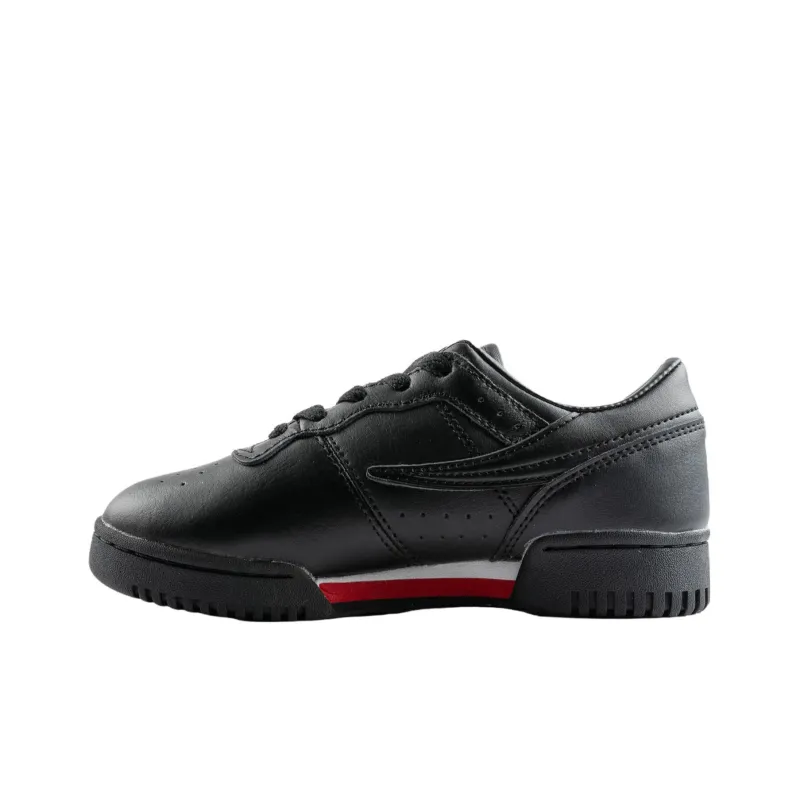 FILA KIDS Original Fitness Cushioning Wear-Resistant Kids Lifestyle Shoes Black Teenagers-0