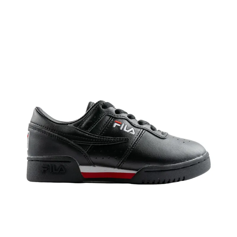 FILA KIDS Original Fitness Cushioning Wear-Resistant Kids Lifestyle Shoes Black Teenagers-1