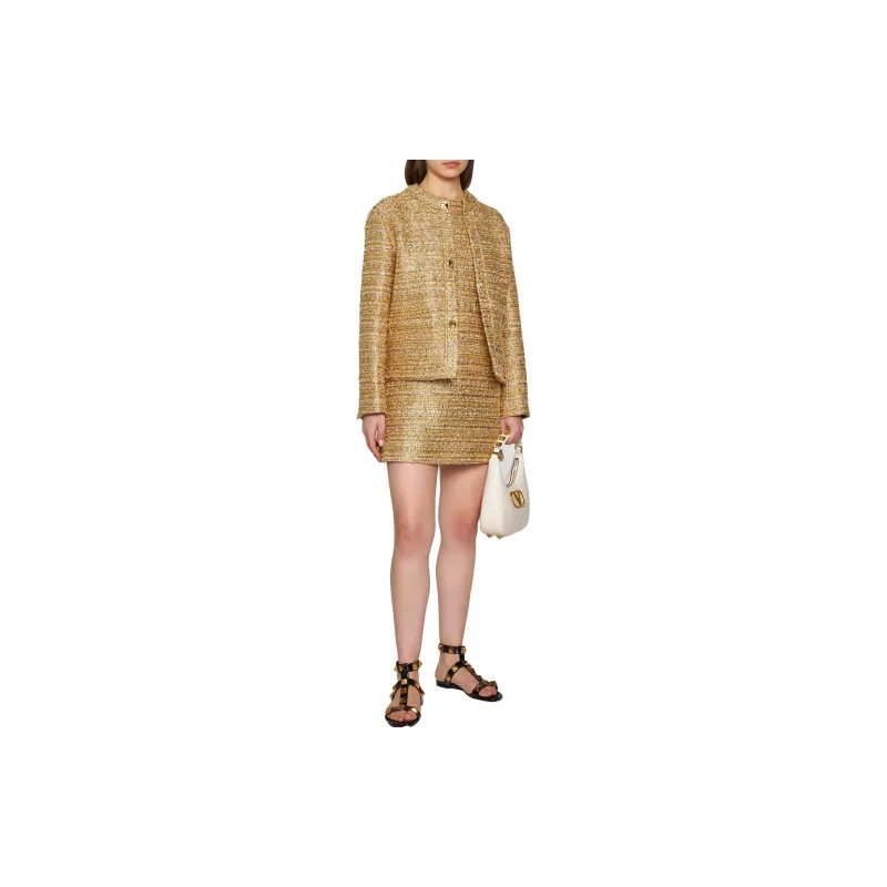 Valentino SS23 Short-Sleeved Dresses Women's Yellow-1