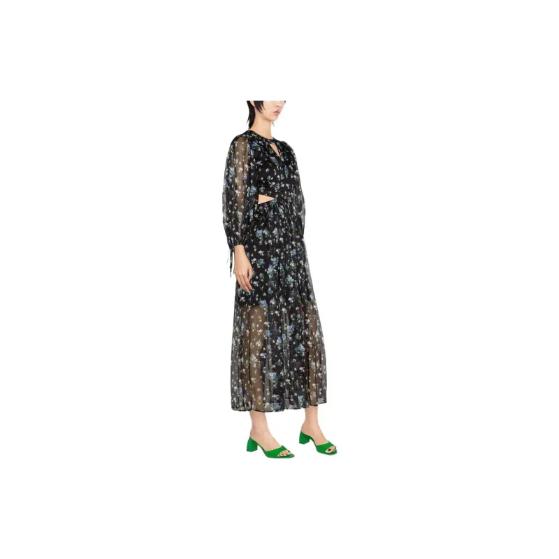 Maje Long Sleeved Dresses Women's Black-3
