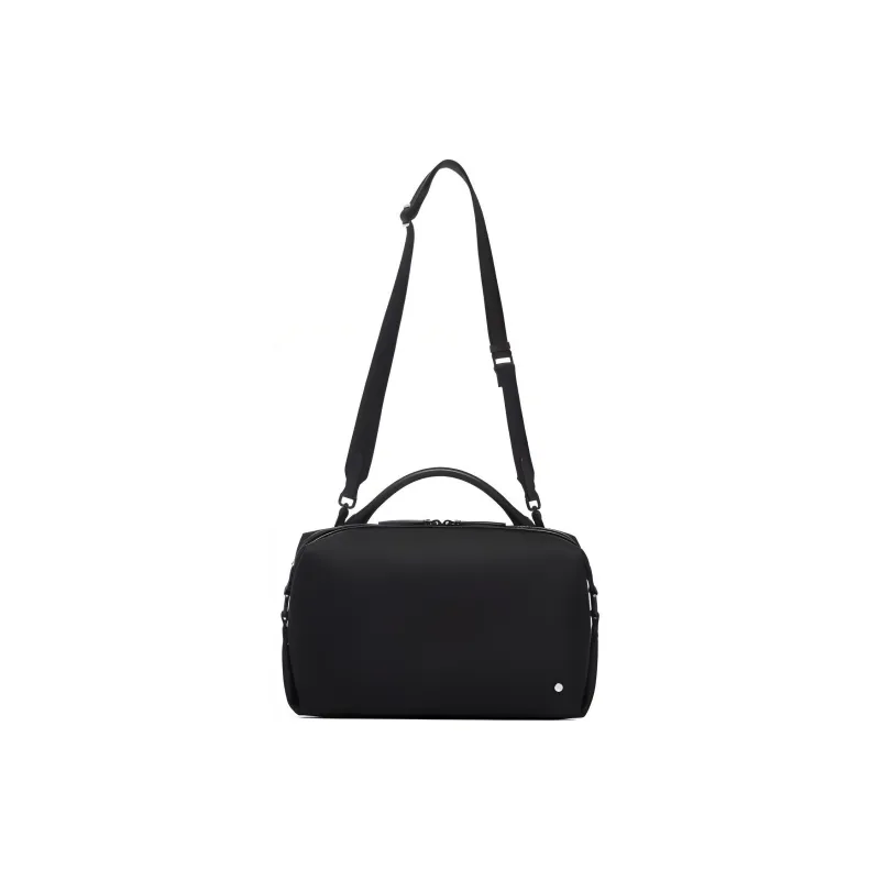 LI NING 1990 Polyester Shoulder Bag, Crossbody Bag Regular Unisex Black-0