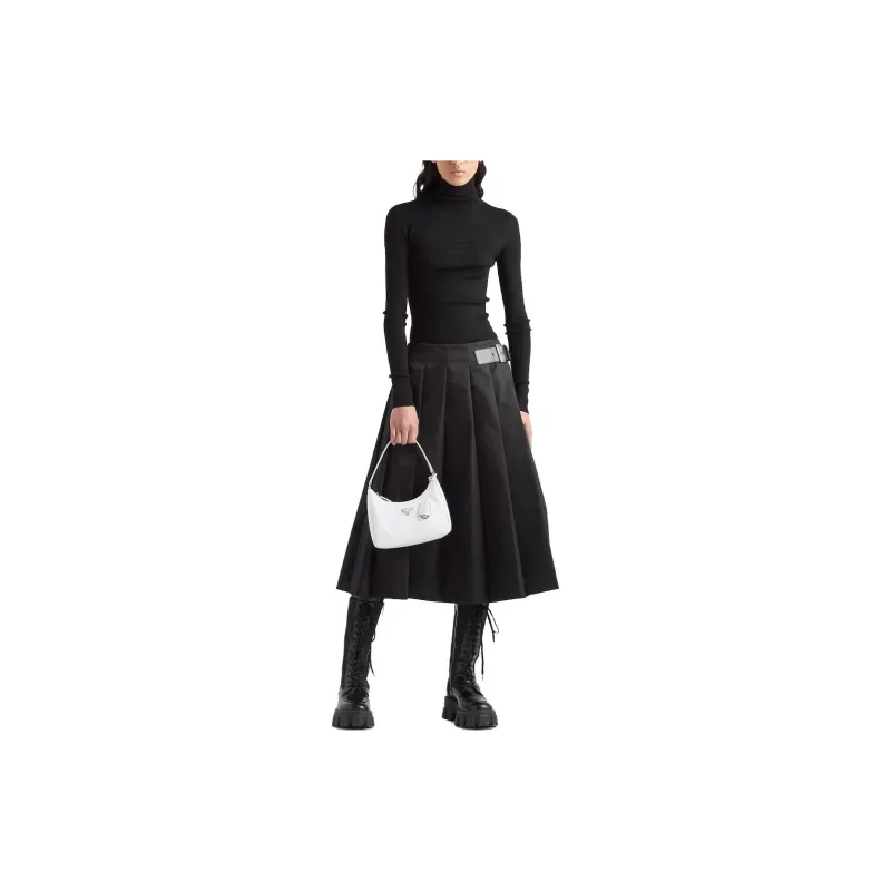 PRADA Logo intarsia Roll neck Jumper-2