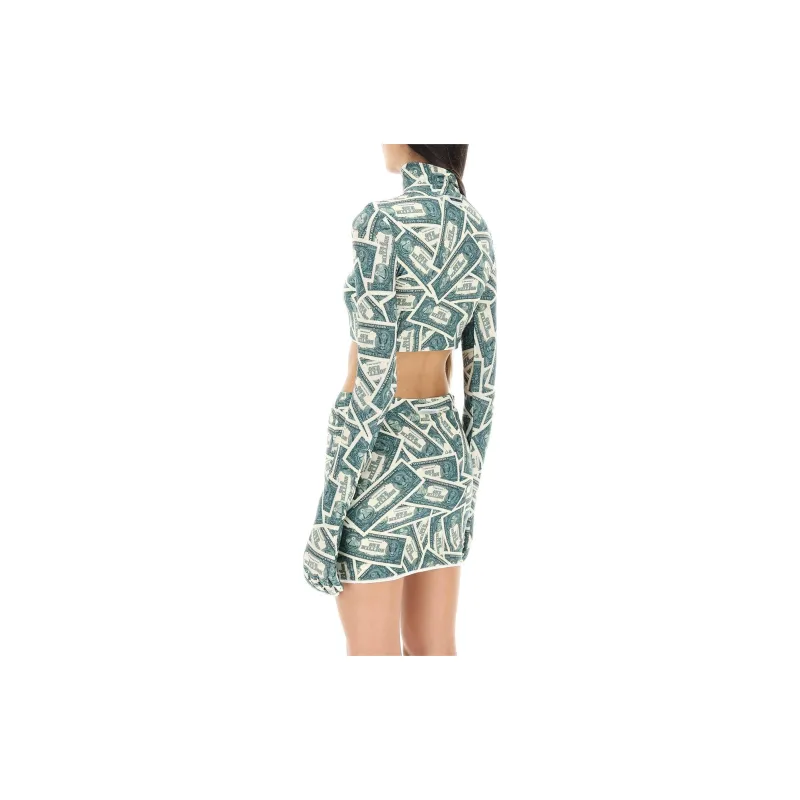 Vetements Money print Crop Top-3