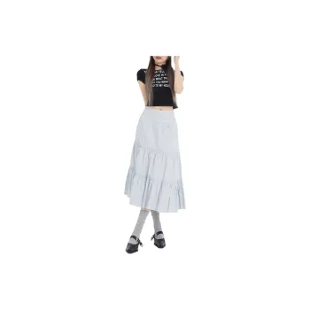 ZAVK Casual Long Skirt Women's Yin Blue