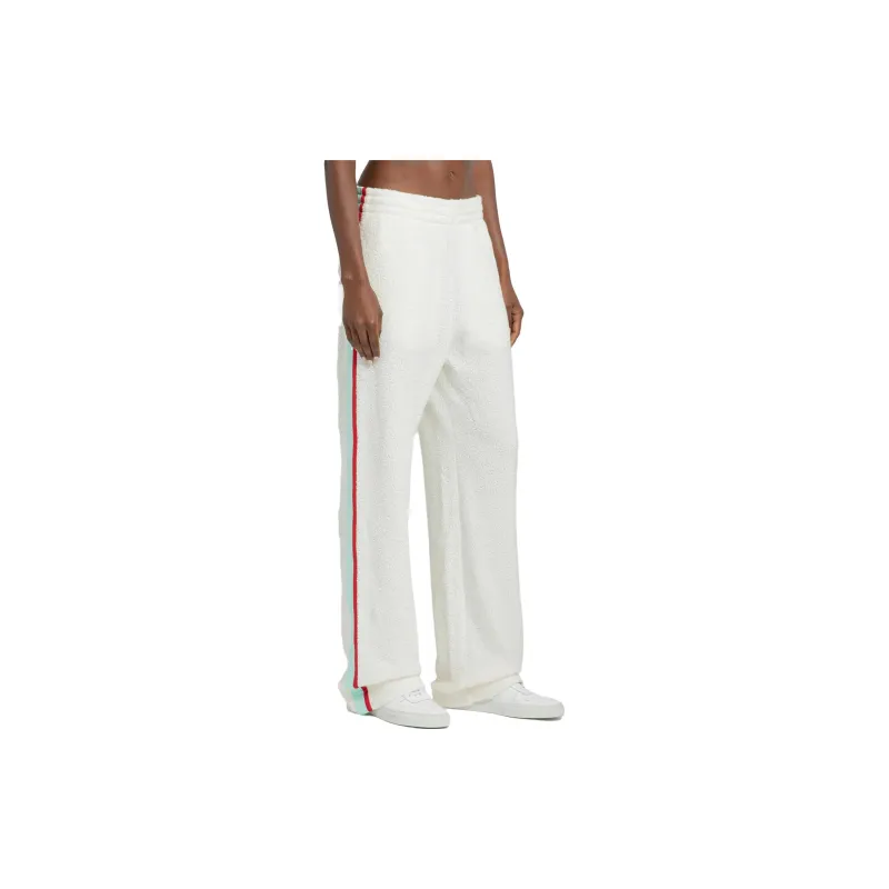 CASABLANCA Cashmere Terry Track Pant 'Off White'-3