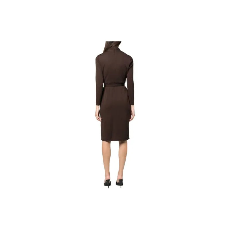 Polo Ralph Lauren Long Sleeved Dress Women's Brown-3