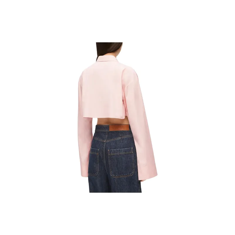 LOEWE Cropped Shirt 'Cotton Candy'-3