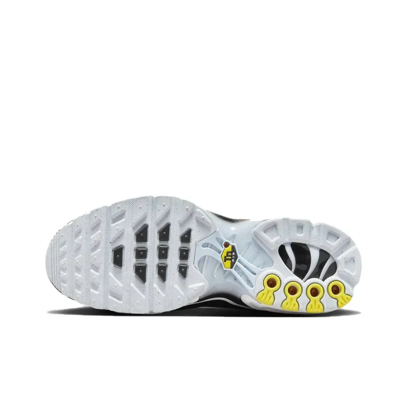 Nike Air Max Plus Durable Breathable Low Top Kids' Running Shoes Black Blue Teenagers-5