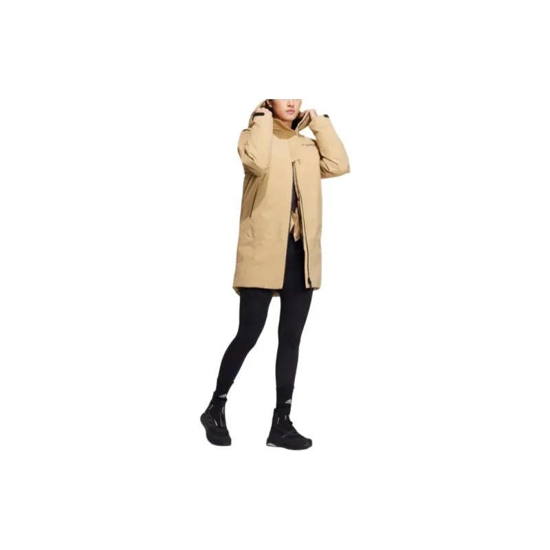 Adidas Down Jacket Women's Khaki-3