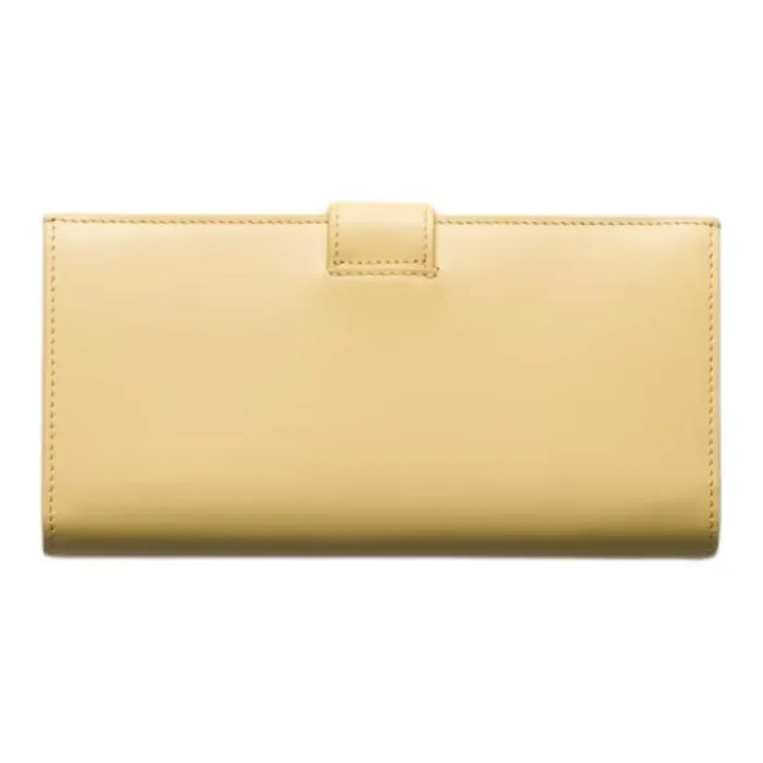 PRADA Leather Wallet Tubas Women's Vanilla-1