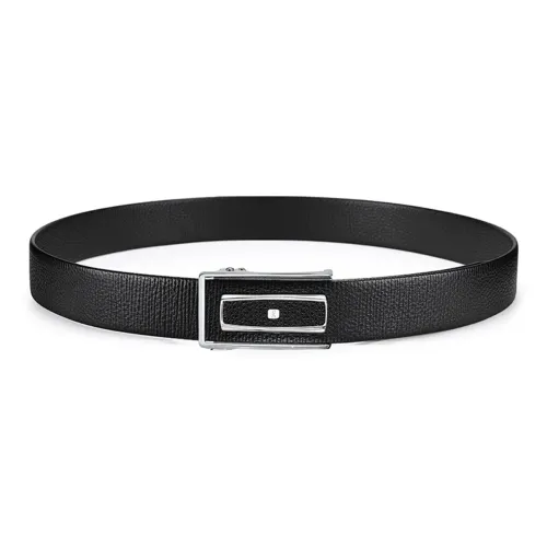 ROBERTA DI CAMERINO Cow Leather Belts Men's 3.4CM Writing A Greeting Card With Printed Photos