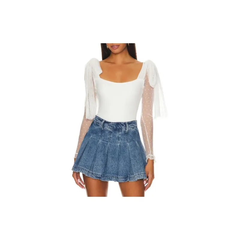 FREE PEOPLE Bodysuits Women's White-3