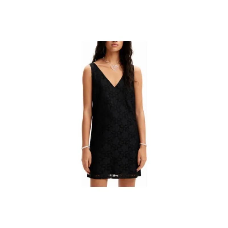 Desigual Sleeveless Dress Women's Black-1