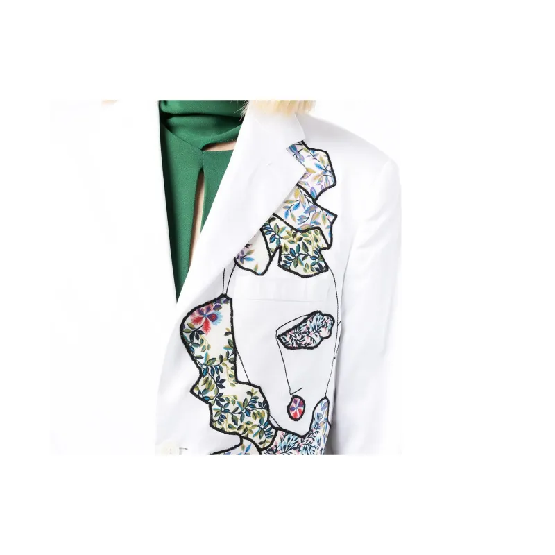 Antonio Marras Floral patchwork Single breasted Blazer-4
