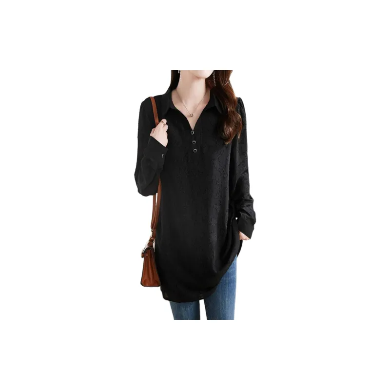 Mapping Shirts Women's Black-3