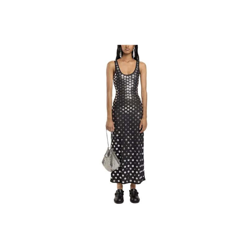 Paco Rabanne Hot Fix Embroidered Midi Dress-3
