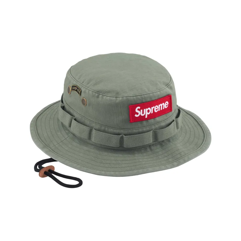 Supreme Cotton Bucket Hats Unisex Green-0