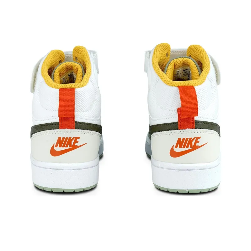 Nike Court Borough Mid Off White Green GS-8