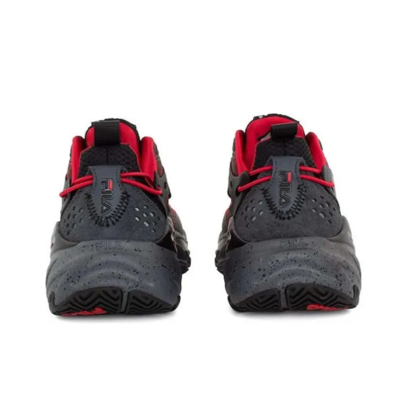 FILA Ray Tracer Cushioning Anti-Slip And Wear-Resistant Mid-Top Casual Shoes Men's Red-4