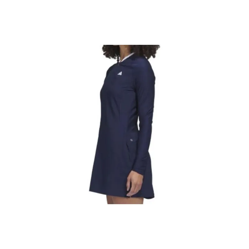 Adidas Long Sleeved Dresses Women's Dark Blue-2