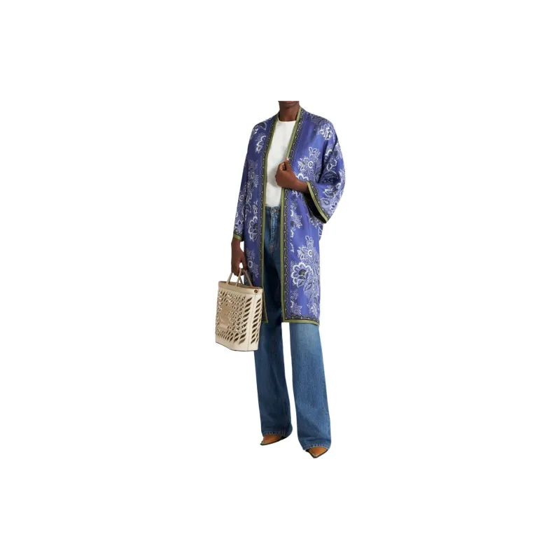 ETRO Floral Printed Belted Waist Robe-2