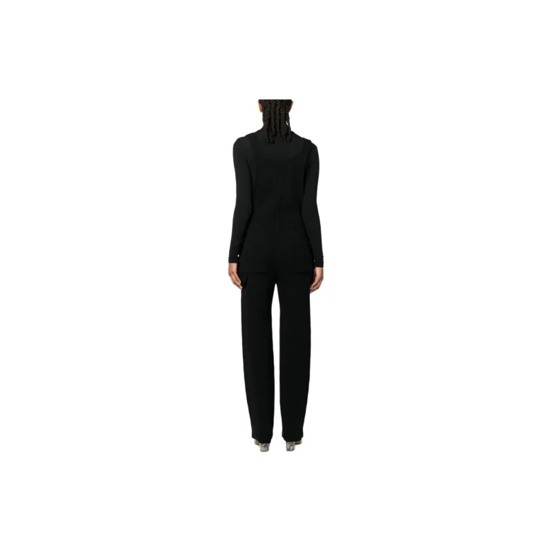 Barrie Cotton cashmere Denim Dungarees-2