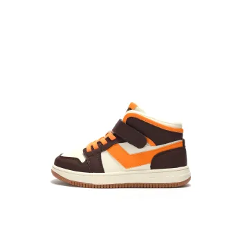 PONY CITY WINGS Anti Slip Wear Resistant Breathable Warm High Top Kids' Skateboarding Shoes Brown Orange Kids'