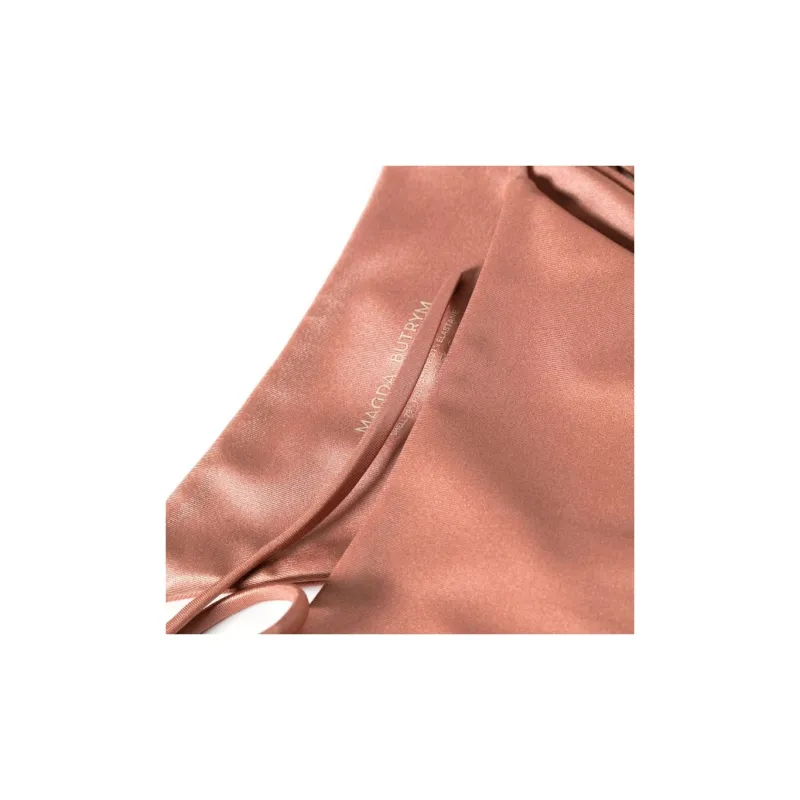 MAGDA BUTRYM Side-tie Metallic Bikini Bottoms-2