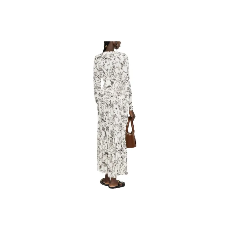 PINKO SS23 Long Sleeved Dresses Women's White-2