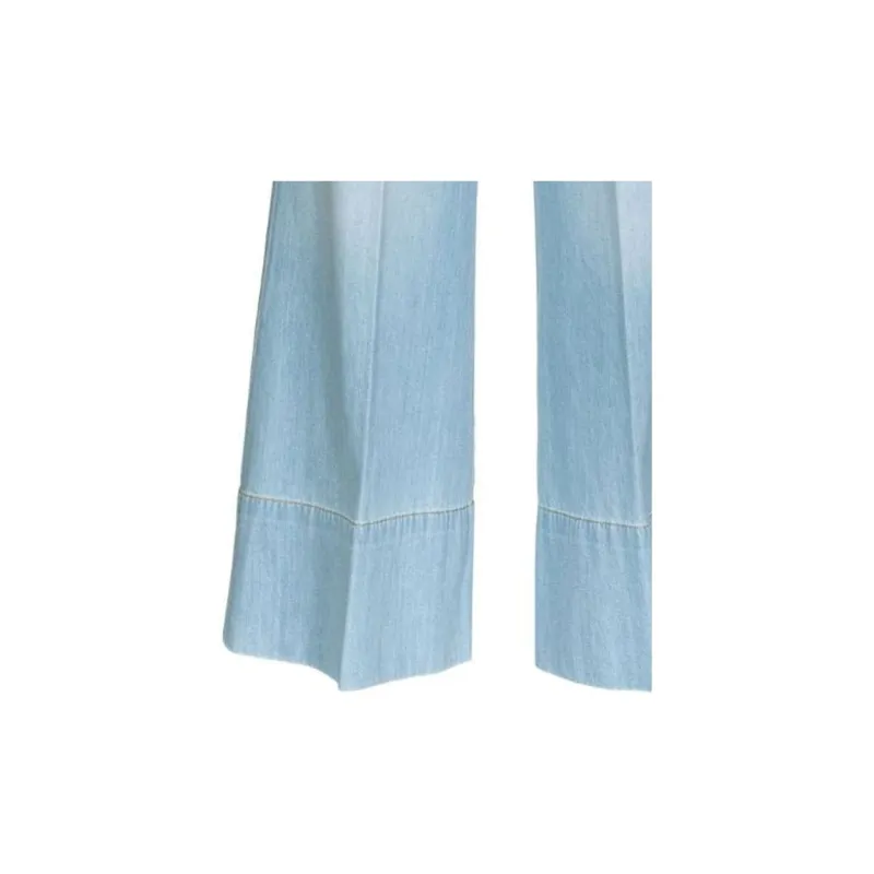 PINKO Logo Embroidered Wide Leg Trousers-4