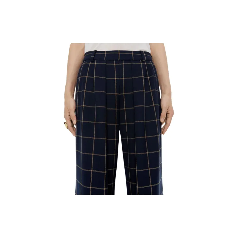 Bimba Y Lola Checked Flared Trousers-4