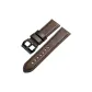 Black Pin Buckle-Dark Brown Leather