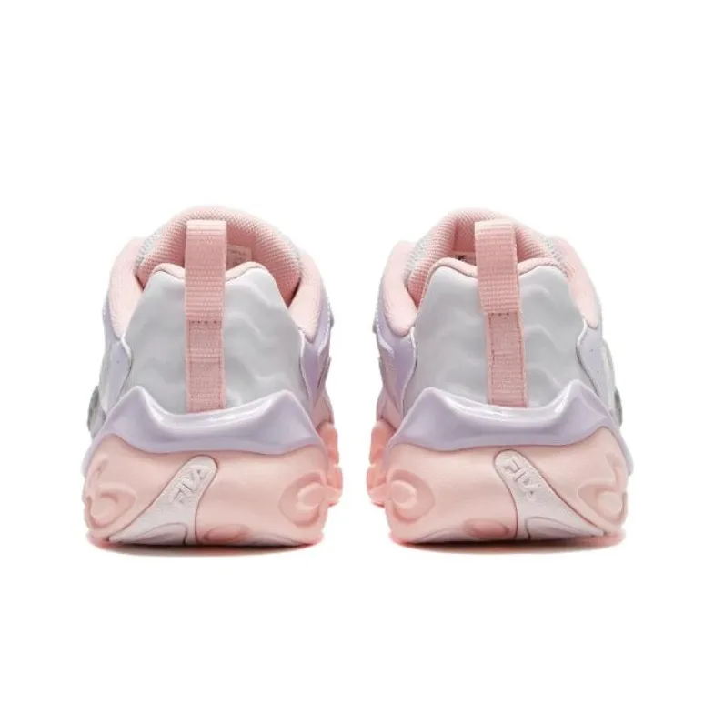 FILA KIDS Anti Slip Wear Resistant Low Top Kids' Running Shoes Lilac Pale Pink Teenagers-3