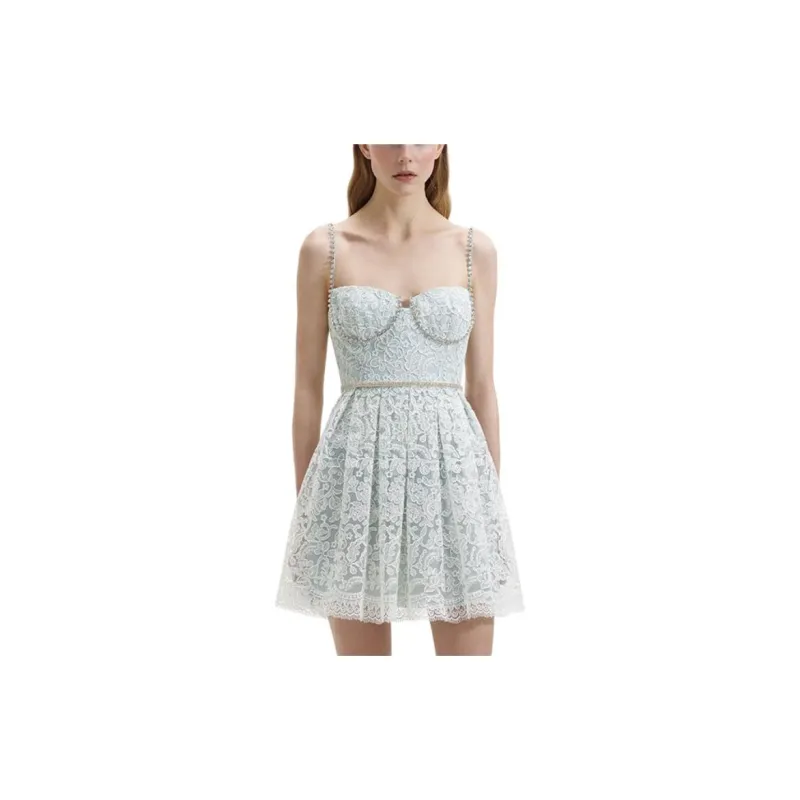 Self portrait Cord Laced Mini Dress-1