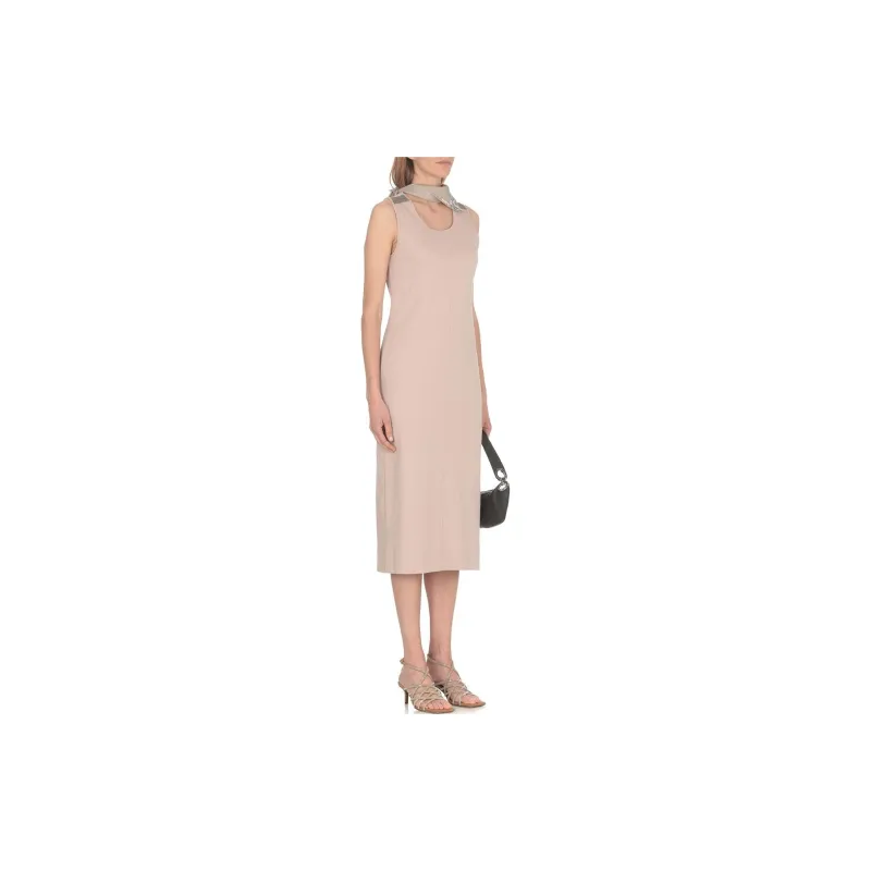 Fabiana Filippi Sleeveless Dresses Women's Pink-1